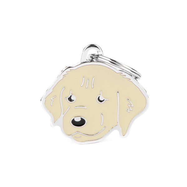 Charms: Golden Retriever - Hell - Schmuckanhänger zum Gravieren