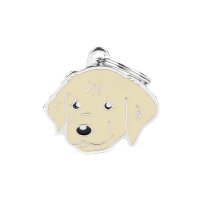 Charms: Golden Retriever - Hell - Schmuckanhänger zum Gravieren