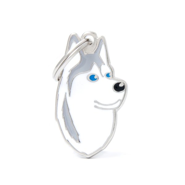 Charms: Husky - Silber - Schmuckanhänger zum Gravieren