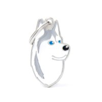 Charms: Husky - Silber - Schmuckanhänger zum Gravieren