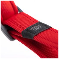 Hunde-Geschirr Y mit NFC Chip Rot - mit Plakette zum Gravieren - Memopet