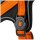 Hunde-Geschirr Y mit NFC Chip Orange - mit Plakette zum Gravieren - Memopet