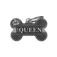 Charms: The Queen - Großer Knochen antikes Silber -...