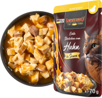 LEONARDO® Pouches Delight in Sauce Echte Stückchen vom Huhn 70g