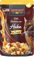 LEONARDO® Pouches Delight in Sauce Echte Stückchen vom Huhn 70g