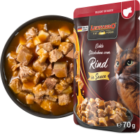LEONARDO® Pouches Delight in Sauce Echte Stückchen vom Rind 70g
