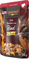 LEONARDO® Pouches Delight in Sauce Echte Stückchen vom Rind 70g