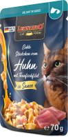 LEONARDO® Pouches Delight in Sauce Echte Stückchen vom Huhn mit Thunfischfilet 70g