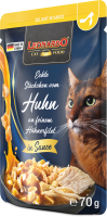 LEONARDO® Pouches Delight in Sauce Echte Stückchen vom Huhn an feinem Hühnerfilet 70g