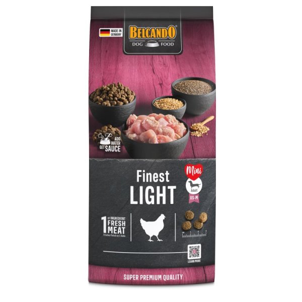 BELCANDO® Trockenfutter Finest Light 1kg für Hunde