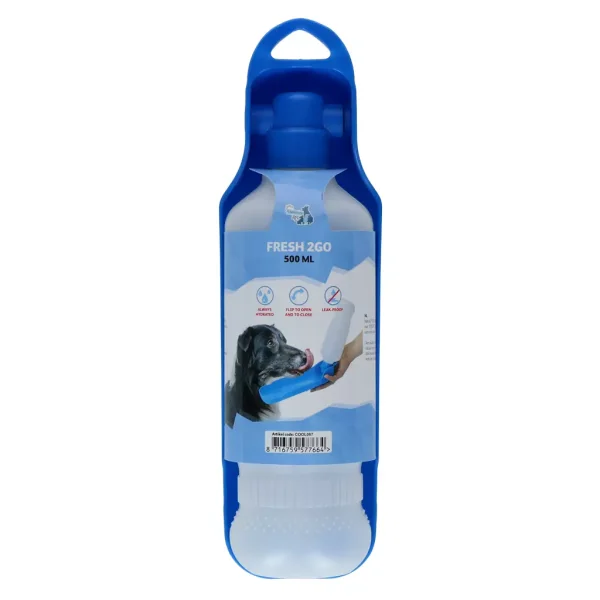 CoolPets Fresh 2GO Wasserflasche 500 ml - Trinkflasche