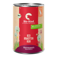Herrmanns Hunde Dose - Adult Bio-Rind mit Karotten und...