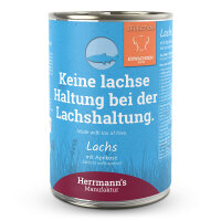 Herrmanns Hunde Dose - Adult Lachs mit Aprikose - 400g...