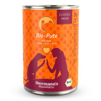 Herrmanns Hunde Dose - Classic Bio-Pute mit Reis  - 400g...