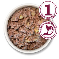 Herrmanns Hunde Pouches - Adult Bio-Pute mit Pastinake & Kartoffel  - 150g Hunde Nassfutter