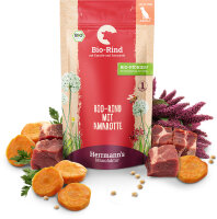 Herrmanns Hunde Pouches - Adult Bio-Rind mit Karotten und...