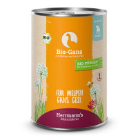 Herrmanns Welpen Menu Dose - Bio-Gans mit Kürbis und...