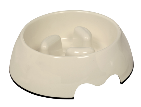 Hunde Napf "Anti-Schling" Cremeweiß L 750ml 22 x 7,5 cm Melamin