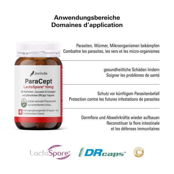 Jorinde ParaCept - Parasitenkur für Menschen - 90 Kapseln
