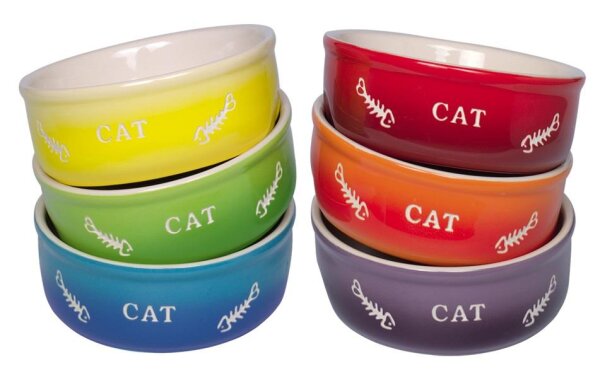Katze - Keramiknapf Gradient