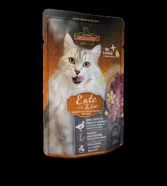 LEONARDO® Pouches 85g Ente & Käse - Frischebeutel