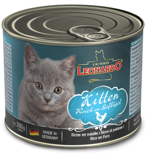 LEONARDO® Premium-Dose: Kitten - Reich an Geflügel 200 g