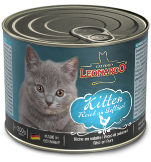 LEONARDO® Premium-Dose: Kitten - Reich an Geflügel 200g