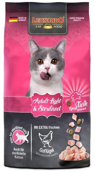 LEONARDO® Trockenfutter - Adult Light & Sterilised 300g