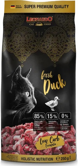 LEONARDO® Trockenfutter - fresh Duck 250g - Entenfleisch, Getreidefrei