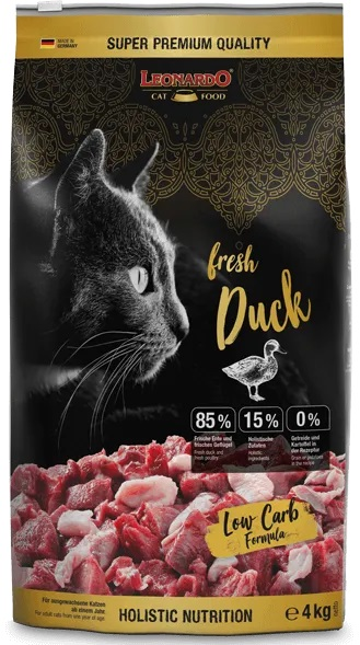 LEONARDO® Trockenfutter - fresh Duck 4kg - Entenfleisch, Getreidefrei