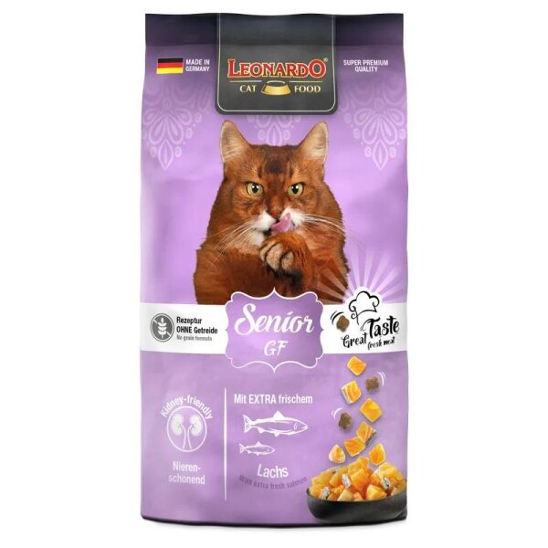 LEONARDO® Trockenfutter - Senior GF 300g mit Lachs, Getreidefrei
