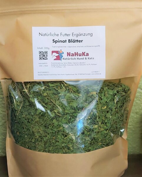NaHuKa Beiflocken - Spinatblätter 300g