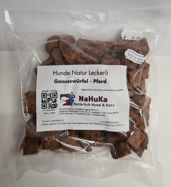 NaHuKa Natur Leckerli - Genusswürfel Lammfleisch - 200g