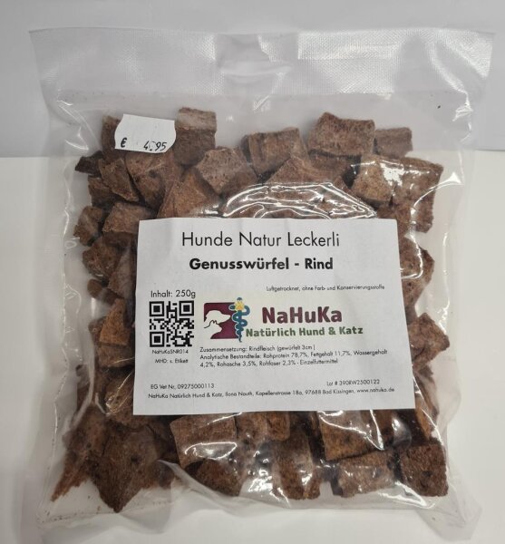 NaHuKa Natur Leckerli - Genusswürfel Pferd 200g