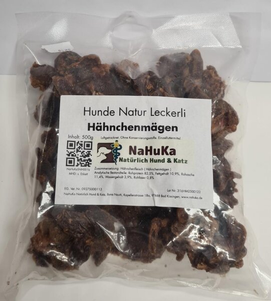 NaHuKa Natur Leckerli - Hähnchenmägen 250g