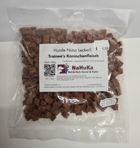 NaHuKa Natur Leckerli - Trainees Hirschfleisch lose 100g weise