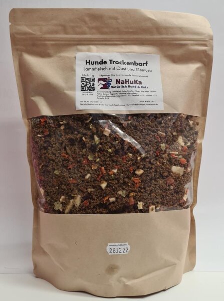 NaHuKa Trockenbarf Lammfleisch mit Obst & Gemüse 1kg