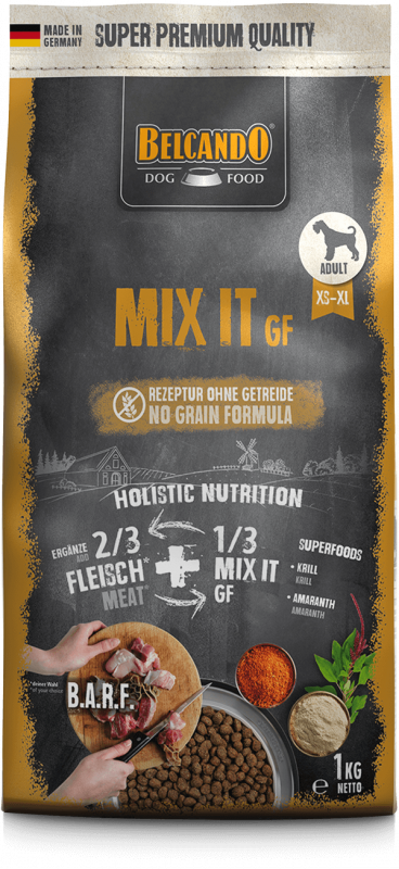 BELCANDO® Futterergänzung MIX IT GF 1kg für Hunde 