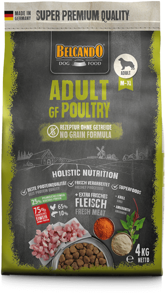 BELCANDO® Trockenfutter Adult GF Poultry 4kg für Hunde