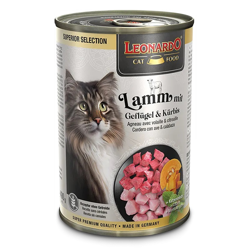 LEONARDO® Dose Superior Lamm mit Geflügel & Kürbis 400g xx