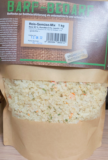 [P0002192] Tarus Beiflocken Reis Gemüse Mix 1kg 