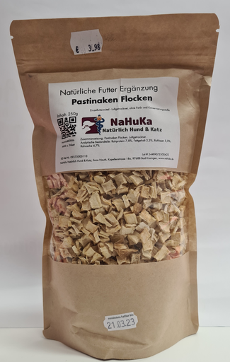 [NaHuKaBE006b] NaHuKa Beiflocken - Pastinaken Flocken 250g - getrocknet