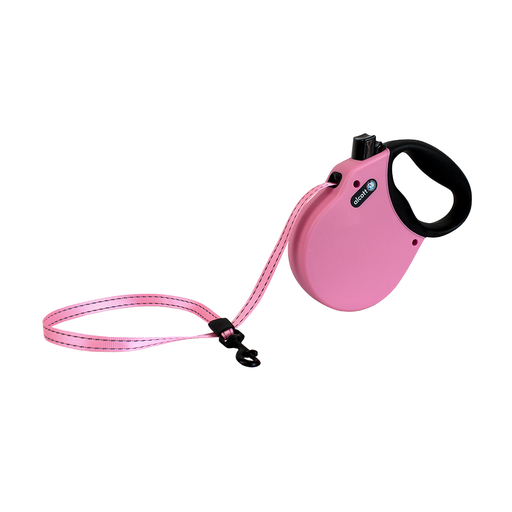 [849910115288] Alcott Adventure Automatik-Rollleine S pink 5m Gurt für Hunde bis 20kg