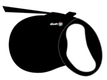 [849910119415] Alcott Wanderer Automatik-Rollleine L schwarz 5m Gurt für Hunde bis 50kg
