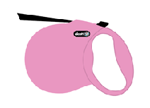 [849910119392] Alcott Wanderer Automatik-Rollleine M pink 5m Gurt für Hunde bis 30kg