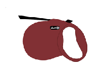 [849910119231] Alcott Wanderer Automatik-Rollleine S rot 5m Gurt für Hunde bis 20kg