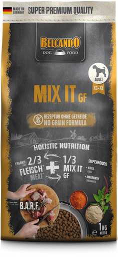 [P0000878] BELCANDO® Futterergänzung MIX IT GF 1kg für Hunde 