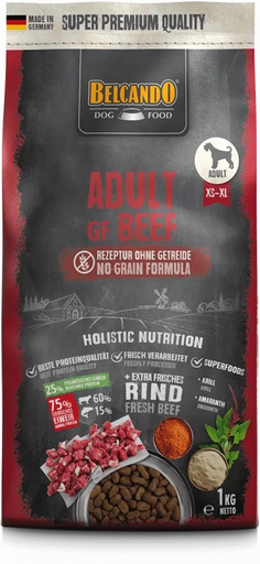 [P0001237] BELCANDO® Trockenfutter Adult GF Beef 1kg für Hunde