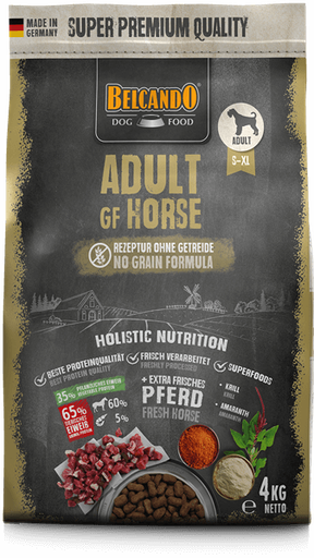 [P0001241] BELCANDO® Trockenfutter Adult GF Horse 4kg für Hunde 