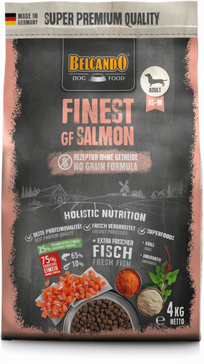 [P0001257] BELCANDO® Trockenfutter Finest GF Salmon 4kg für Hunde